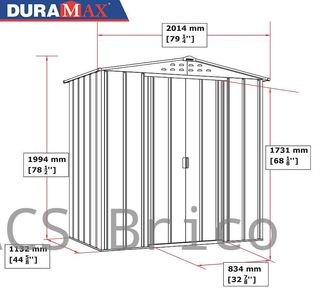 Caseta Metálica Top Atenea 113x201x199 cm - Duramax
