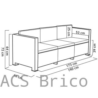 Muebles Jardín Diva Tropea Grafito