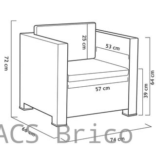 Muebles Jardín Diva Tropea Grafito