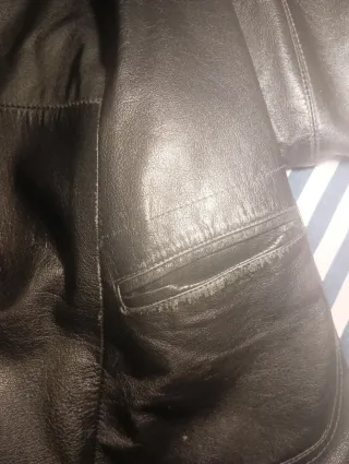 Chaqueta de Piel Zara Talla L Da poca talla