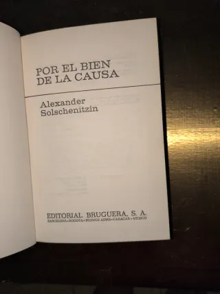 Libro" por el bien de la causa". Alex solshenitzin