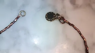 Collar Bimba y Lola azul y dorado