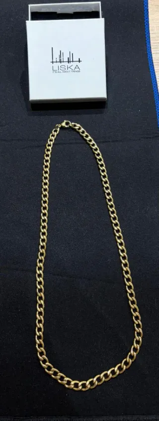 Cadena Acero Bañado 18k