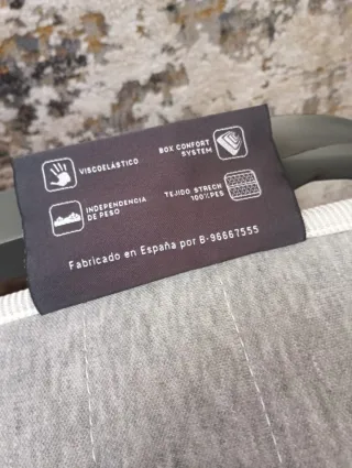 colchón viscoelastico+somier 105 cm