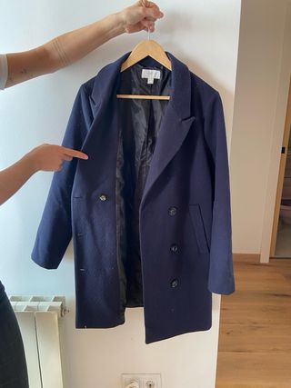 Abrigo Springfield Talla M Azul Marino