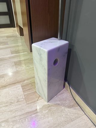 Lámpara de pie arco mármol y metal