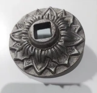 Pomo Tirador Antiguo Metal Flor