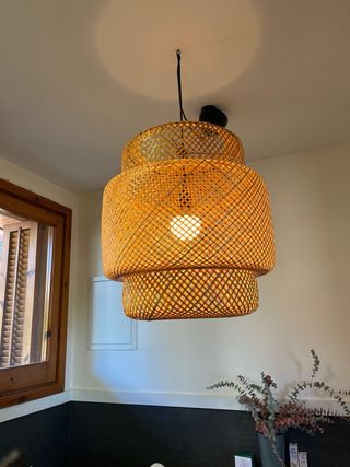 Lámpara colgante de bambú