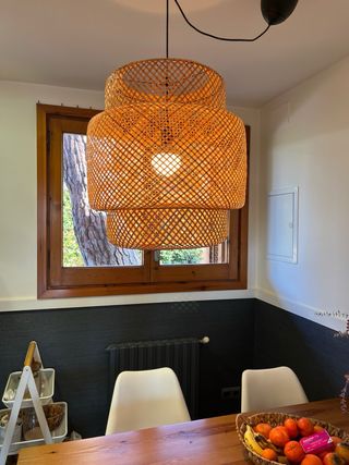 Lámpara colgante de bambú