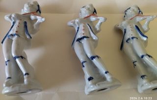 Trio suonatori violino porcellana