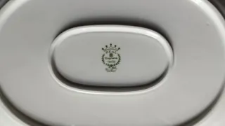 Vajilla de porcelana 18 piezas flores rosas