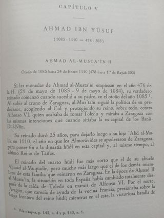 Reino Zaragoza siglo XI Cristo V Hégira Afif Turk