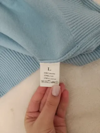 Maglione uomo azzurro taglia L