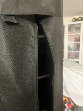 Zapatero 10 baldas tela negro