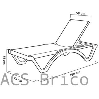 Tumbona Mykonos Azul Claro