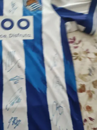 Camiseta Real Sociedad Talla L Firmada 22-23