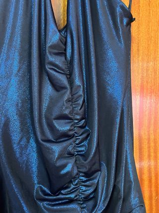 Vestido fiesta mujer negro/azul