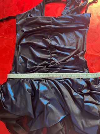 Vestido fiesta mujer negro/azul