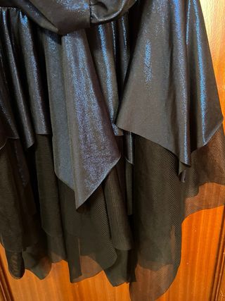 Vestido fiesta mujer negro/azul