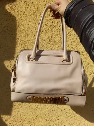 Borsa Moschino Beige Oro