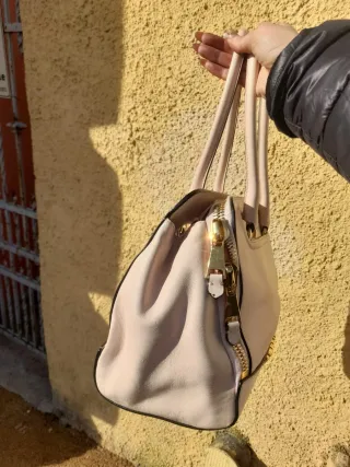 Borsa Moschino Beige Oro
