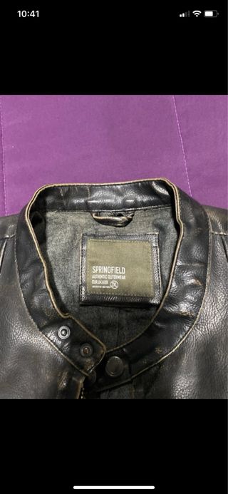 Chaqueta de Piel Springfield Talla XXL