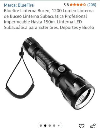 Linterna Bluefire Buceo
