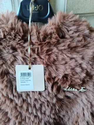 Poncho Liu Jo donna marrone taglia unica