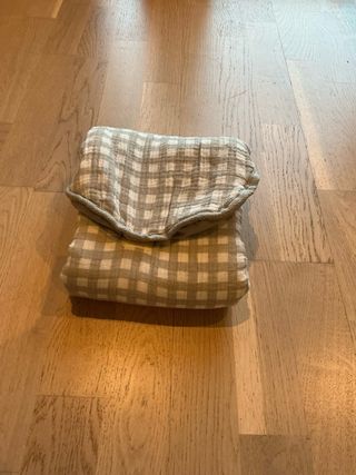 Cambiador de Paseo Plegable - Cuadros Vichy Gris