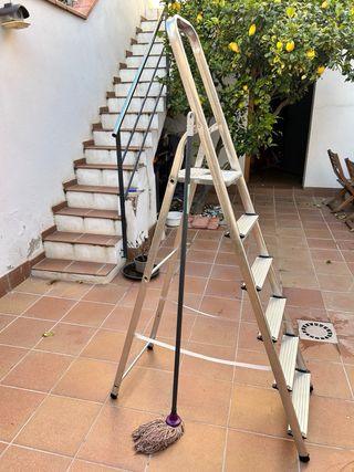 Escalera 6 peldaños acero inoxidable