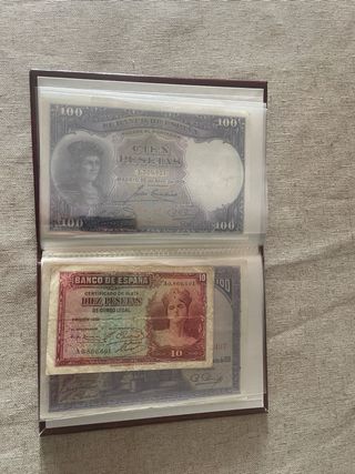 Lote Billetes Antiguos España Pesetas