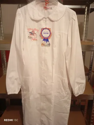 Grembiule bambina bianco Ambrosino tg 95 (cm 152)