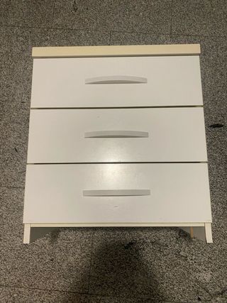 Cajonera blanca 3 cajones