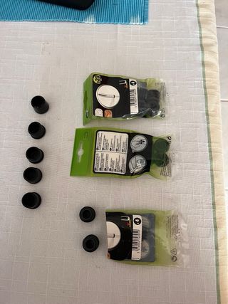 Proteções pés bancos pretos (4 unidades)