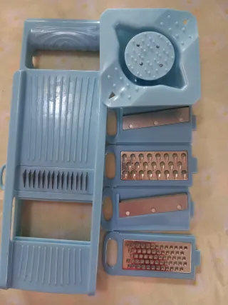 Kit pela patate multifunzione set 4 lame intercamb