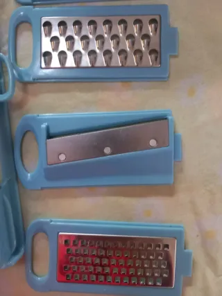 Kit pela patate multifunzione set 4 lame intercamb