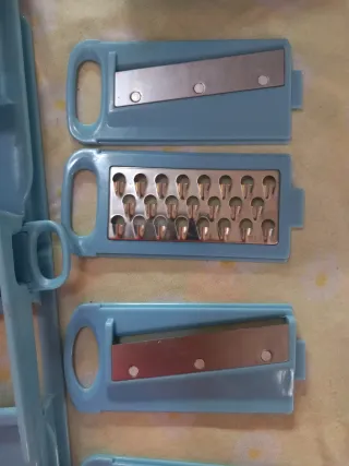 Kit pela patate multifunzione set 4 lame intercamb