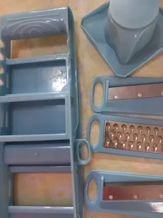 Kit pela patate multifunzione set 4 lame intercamb