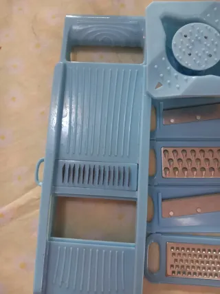 Kit pela patate multifunzione set 4 lame intercamb