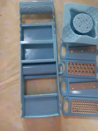 Kit pela patate multifunzione set 4 lame intercamb