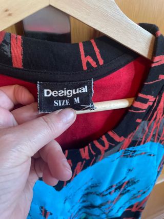 Camiseta Desigual Corazón Azul Talla S