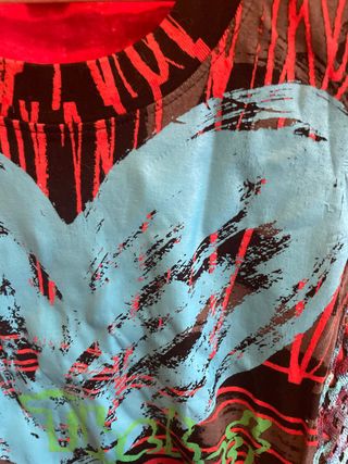 Camiseta Desigual Corazón Azul Talla S