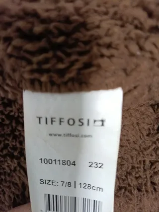 Chaqueta de polipiel marrón