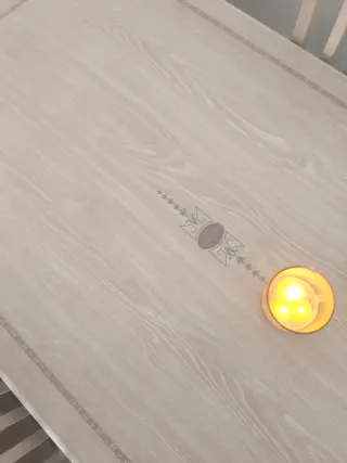 Mesa comedor extensible con 6 sillas madera