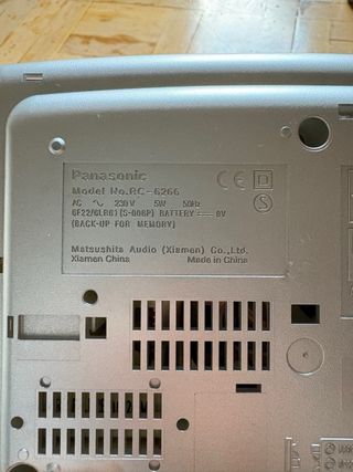 Radio-despertador Panasonic