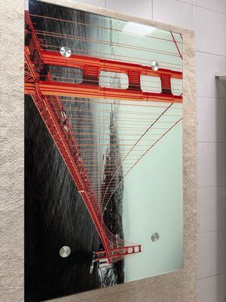 Mesa de centro cristal plegable