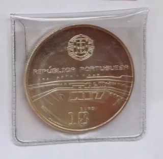 Moneda 10€ Portugal de Plata