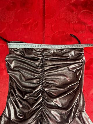 Conjunto Top y Falda Fiesta Plata