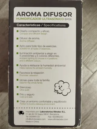 Humidificador Ultrasónico Vitroteclabs