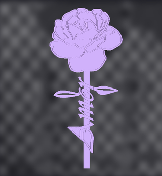 41.Rosa San Valentín 3D